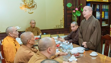 Buổi họp của Ban Thường trực Ban Trị sự tỉnh