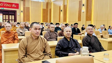 Tăng Ni thuộc GHPGVN TP.Vũng Tàu tham dự hội nghị do UBND TP.Vũng Tàu tổ chức