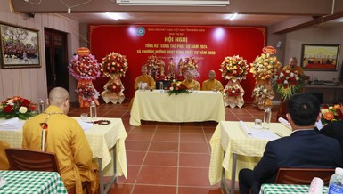  Ban Trị sự GHPGVN tỉnh Điện Biên tổ chức Hội nghị tổng kết hoạt động Phật sự năm 2024 tại chùa Linh Quang