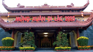 Việt Nam Quốc Tự đón Xuân Di Lặc - 2025 - Ảnh: Bảo Toàn/BGN