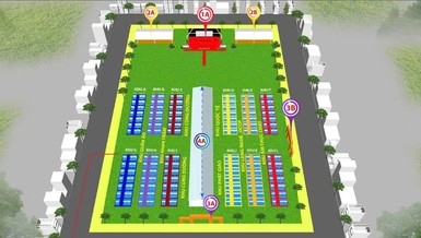 Phối cảnh không gian Lễ hội văn hóa Phật giáo tại Công viên Láng Le, H.Bình Chánh