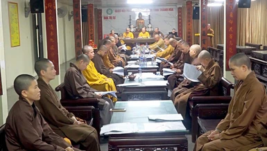 Ban Thường trực Ban Trị sự GHPGVN tỉnh họp triển khai hoạt động Tuần Phật đản Phật lịch 2569