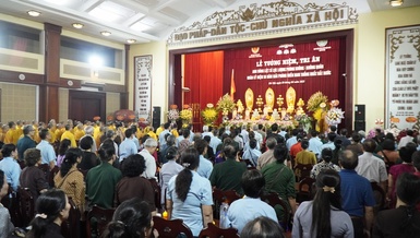 Học viện Phật giáo VN tại Hà Nội phối hợp Hội Cựu chiến binh Lực lượng Phòng không - Không quân VN tổ chức Lễ tưởng niệm, tri ân các anh hùng liệt sĩ