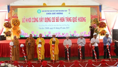 Thực hiện nghi thức động thổ công trình