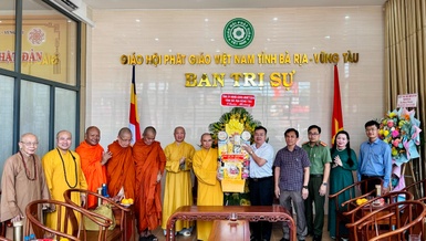BR-VT: Lãnh đạo tỉnh thăm, chúc mừng Đại lễ Phật đản Phật lịch 2569 đến Ban Trị sự GHPGVN tỉnh