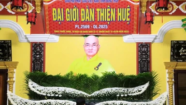 Đại giới đàn mang tôn hiệu Thiện Huệ do Ban Trị sự GHPGVN tỉnh Đồng Tháp tổ chức