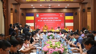 Họp báo Chương trình Vu lan - Đạo hiếu và Dân tộc năm 2025 tại chùa Quán Sứ, Hà Nội