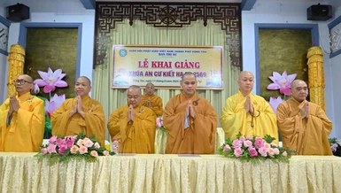 Ban Trị sự GHPGVN TP.Vũng Tàu khai giảng khóa An cư kiết hạ Phật lịch 2569, tại chùa Liên Trì