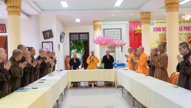  Ban Trị sự GHPGVN tỉnh đã tổ chức sơ kết hoạt động Phật sự 6 tháng đầu năm 2025
