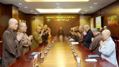 Ban Thường trực Ban Trị sự TP.HCM họp vào sáng nay, 16-6 - Ảnh: H.D/BGN