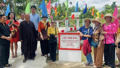 Khánh thành cầu Kim Bảo cho người dân địa phương