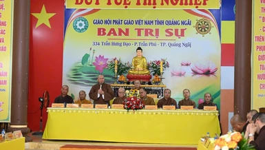 Ban Trị sự GHPGVN tỉnh Quảng Ngãi họp toàn thể đầu tiên sau sáp nhập