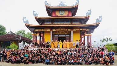 Khóa tu Ngày an lạc do Ban Hoằng pháp GHPGVN tỉnh tổ chức tại chùa Linh Thứu