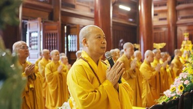 Ban Trị sự Phật giáo tỉnh Thái Nguyên tổ chức Lễ tạ pháp kết thúc khóa An cư kiết hạ