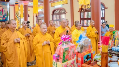 Cà Mau: Tưởng niệm Tiểu tường Hòa thượng Thích Huệ Thành tại chùa Liên Hoa
