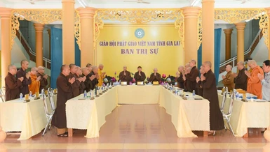 Gia Lai: Thượng tọa Thích Đồng Thành làm Hiệu trưởng Trường Trung cấp Phật học sau hợp nhất