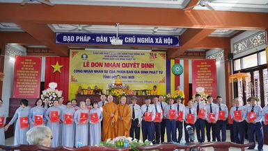 Ra mắt Ban Hướng dẫn Phân ban Gia đình Phật tử tỉnh giữa nhiệm kỳ 2025-2027