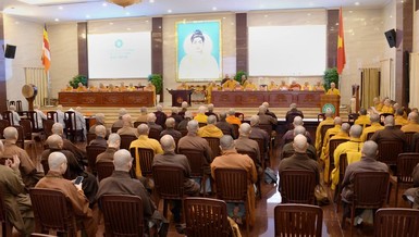 Ban Trị sự Phật giáo TP.HCM họp thống nhất công tác tổ chức Tuần huân tu Phật lịch 2569 - Ảnh: Bảo Toàn/BGN