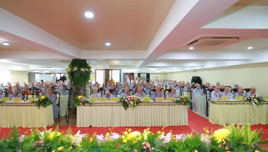 250 vị Ni từ các tỉnh thành tham dự khóa bồi dưỡng kỹ năng người dẫn chương trình