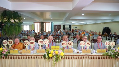 Ban Giám khảo Hội thi dẫn chương trình Phật giáo dành cho chư Ni 