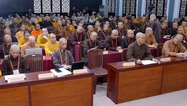 Chư tôn đức tham dự Khóa tập huấn bình dân học vụ số do Văn phòng II T.Ư tổ chức