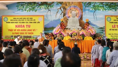 Khóa tu Phật về buôn làng dành cho đồng bào dân tộc tại chùa Phước Quang