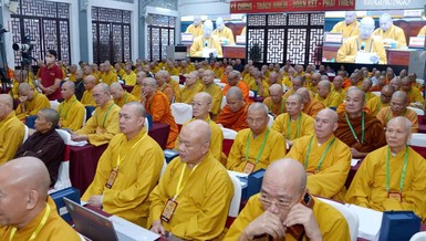 Đại biểu tham dự Hội nghị kỳ 5 - khóa IX GHPGVN