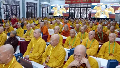 Đại biểu tham dự Hội nghị kỳ 5 - khóa IX GHPGVN