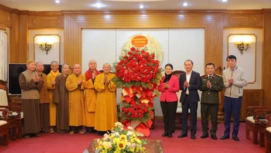 Ban Trị sự tỉnh thăm, chúc Tết lãnh đạo Ủy ban Nhân dân tỉnh Tuyên Quang