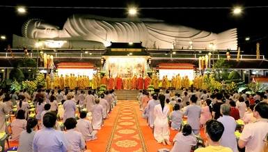 Lễ khai đàn Pháp hội Dược Sư chùa Hội Khánh