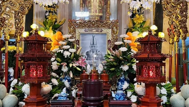 Di ảnh Trưởng lão Hòa thượng Thích Huệ Thành tại chùa Gia Hưng