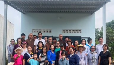 Chùa Minh Giác, Ban Điều hành Chi phái Lâm Tế Chúc Thánh TP.HCM bàn giao nhà đến hộ nghèo
