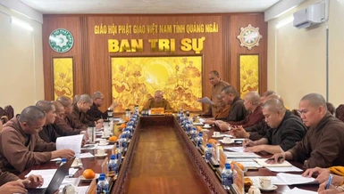 Buổi họp của Ban Thường trực Ban Trị sự Phật giáo tỉnh