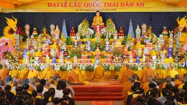 Pháp hội cầu nguyện quốc thái dân an tại chùa Kiến Sơ