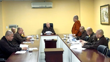Ban Tăng sự Phật giáo TP.HCM họp sơ duyệt hồ sơ giới tử đăng ký thọ giới Đại giới đàn Thanh Kiểm 