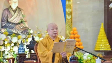 Hòa thượng Thích Lệ Trang sẽ chủ giảng về Quy củ thiền môn tại Việt Nam Quốc Tự - Ảnh: Quảng Đạo/BGN