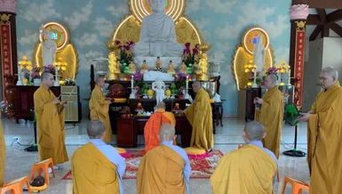 Khóa lễ cung tiến Giác linh theo truyền thống