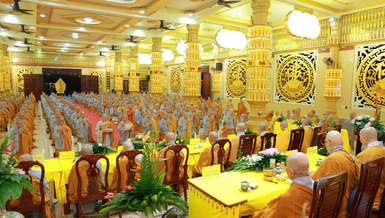 Đoàn Phân ban Ni giới Trung ương tại trường hạ chùa Long Vân, TP.Đồng Nai