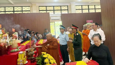 Hài cốt liệt sĩ được tìm thấy, quy tập tại Nhà tưởng niệm Công viên Lê Thị Riêng