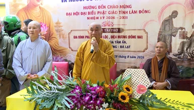 Ban Trị sự GHPGVN tỉnh tổ chức chương trình từ thiện hướng đến chào mừng Đại hội Phật giáo tỉnh lần thứ I