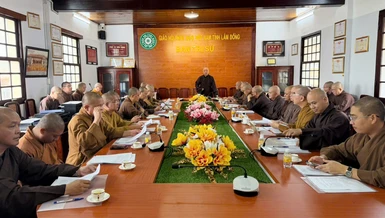 Ban Thường trực họp lần đầu tiên sau Đại hội đại biểu Phật giáo tỉnh lần thứ I