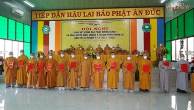 Trao quyết định chuẩn y thành phần nhân sự Ban Trị sự GHPGVN huyện Củ Chi