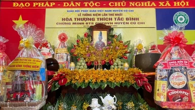 Tưởng niệm Hòa thượng Thích Tắc Bình, nguyên Chứng minh Ban Trị sự GHPGVN huyện Củ Chi 