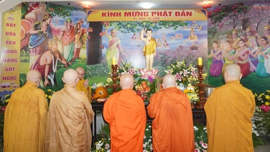 Đại lễ Phật đản Phật lịch 2566 tại chùa Huỳnh Kim (quận Gò Vấp, TP.HCM)