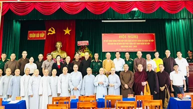 Ban Trị sự GHPGVN quận Gò Vấp ký kết với Ban Chỉ huy Quân sự Gò Vấp