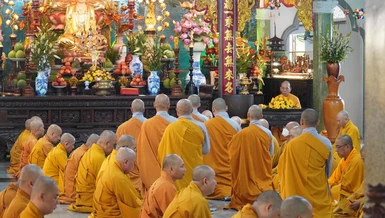 Chư tôn đức Phật giáo quận Gò Vấp bố-tát và sinh hoạt Phật sự 