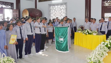 Nghi thức Sen Trắng ra mắt Gia đình Phật tử Phước Thiện thuộc chùa Phước Thiện