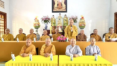 Ban Trị sự Phật giáo H.Tam Bình tổng khai giảng các đạo tràng tu học năm 2023
