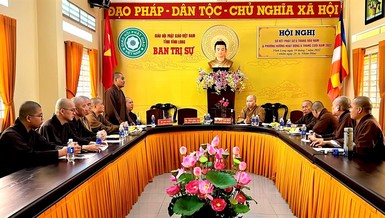 Ban Nghi lễ Phật giáo tỉnh họp triển khai công tác nghi lễ trong Đại giới đàn Đắc Pháp