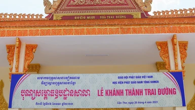 Lễ đặt bát hội cúng dường 3.000 chư Tăng và khánh thành trai đường sẽ diễn ra sáng 26-4-2023